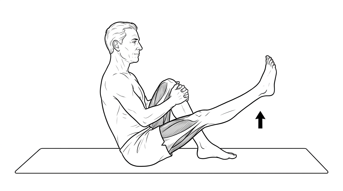 Straight leg raises (seated)