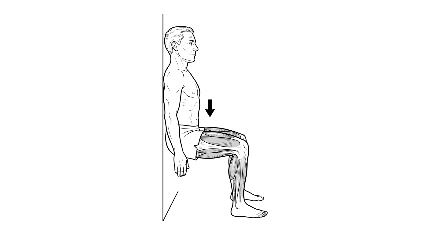 Mini wall squats