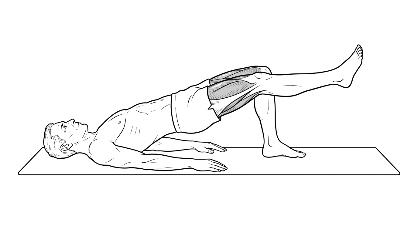 Single-leg glute bridge