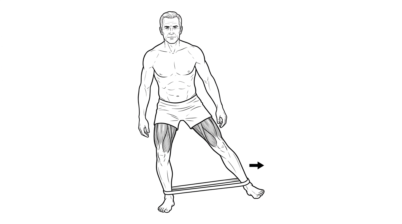 Lateral walk (banded)