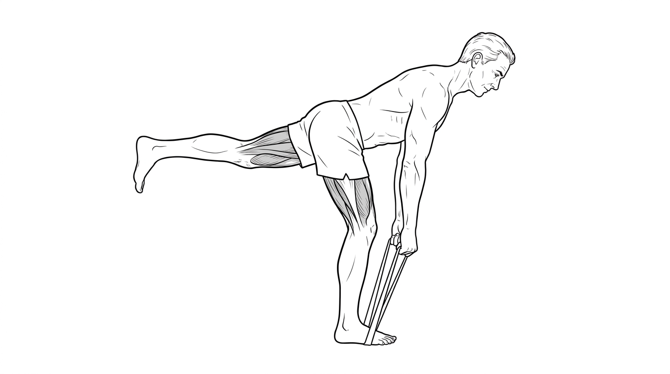 Single-leg RDL (banded)
