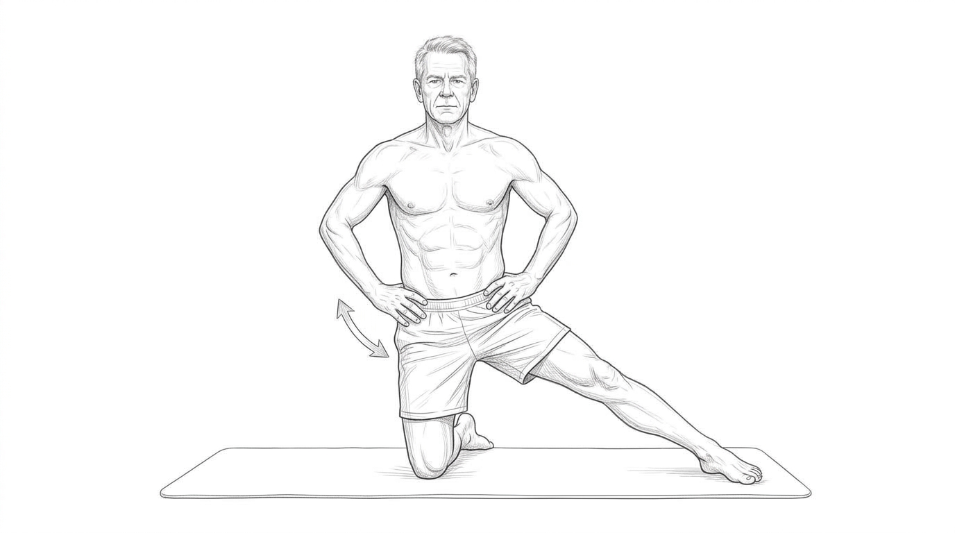 Half-kneeling adductor rock