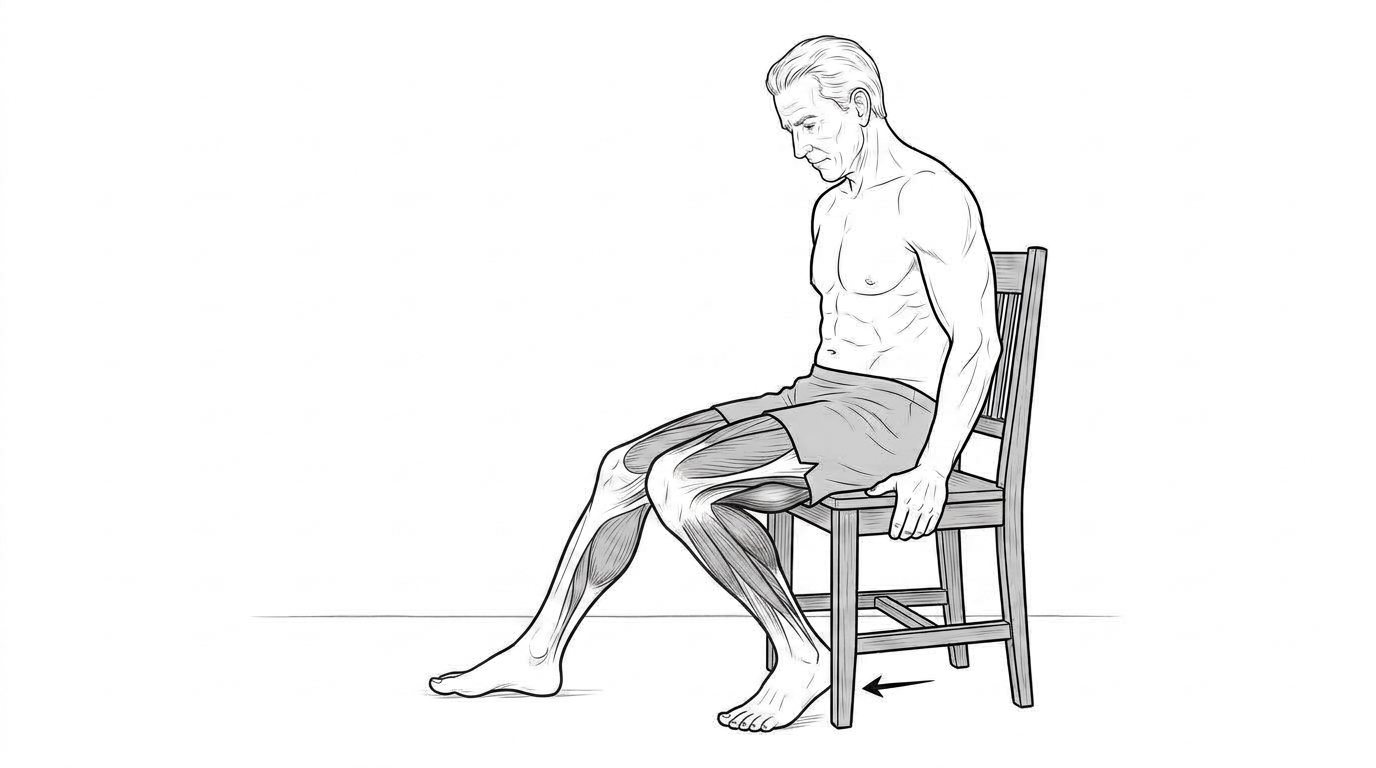 Seated hamstring isometric