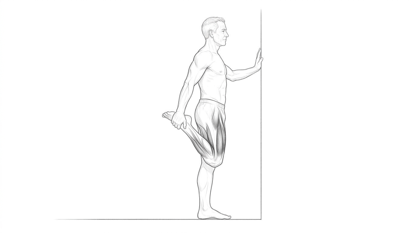 Standing quadriceps stretch