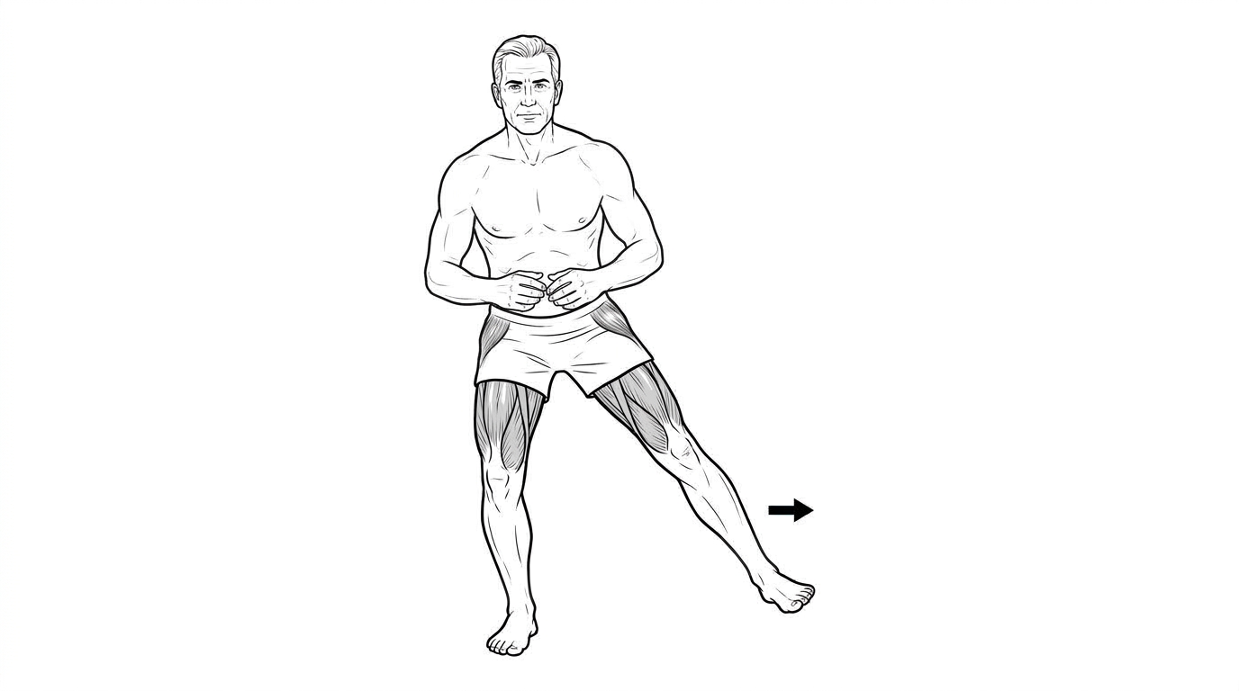 Lateral walk (bodyweight)